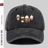 pc Coffee Pattern Print Baseball Cap Casual Home Printed Design Leisure Hat Comfortable and Lightweight Trucker Sun Hat with