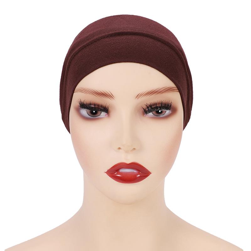 Women Soft Cotton Under Scarf Cap Turban Ready Wear Hijab Cap Female Headscarf Bonnet Hijabs Head Wraps For Women