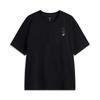 Breathable Trendy Versatile Round Neck Cultural Short Sleeve T-Shirt Men Tops Standard-Black ATSV699-1