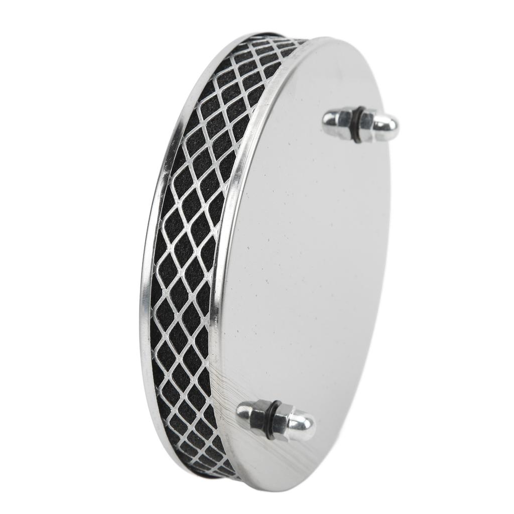 14x3cm High Flow Air Filter Chrome Metal Replacement for SU HS2 1¼ Inch Carburettor