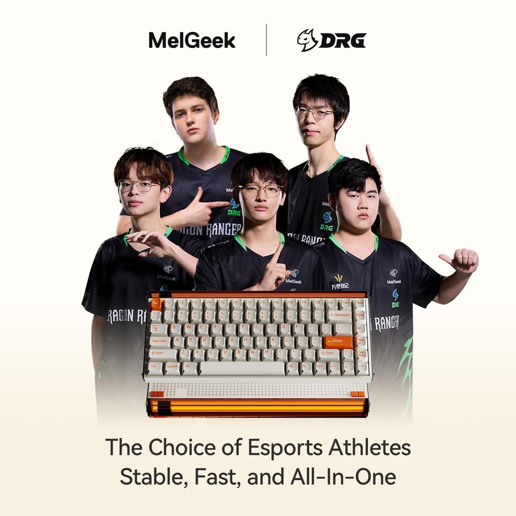 MelGeek MADE84 Pro Wired US English Hall Effect Magnetic Switch Gaming Rapid RGB Snap Tap Adjustable Online HIVE Customization Keyboard, Layout,