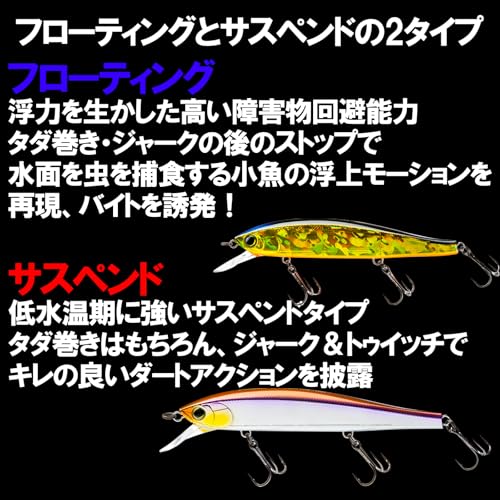 DUEL HARDCORE Lure Minnow Suspending HARDCORE MINNOW flat 70SP 70mm Weight: g R1358-CSH-Citrus Shad Bass Fishing