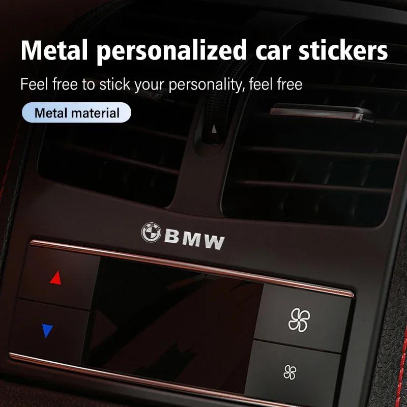 New Metal Car Logo Emblem Decal Anywhere Stickers Decor Accessories For BMW E87 E70 E91 E30 G20 E92 E93 E60 E46 E90 G30 E53