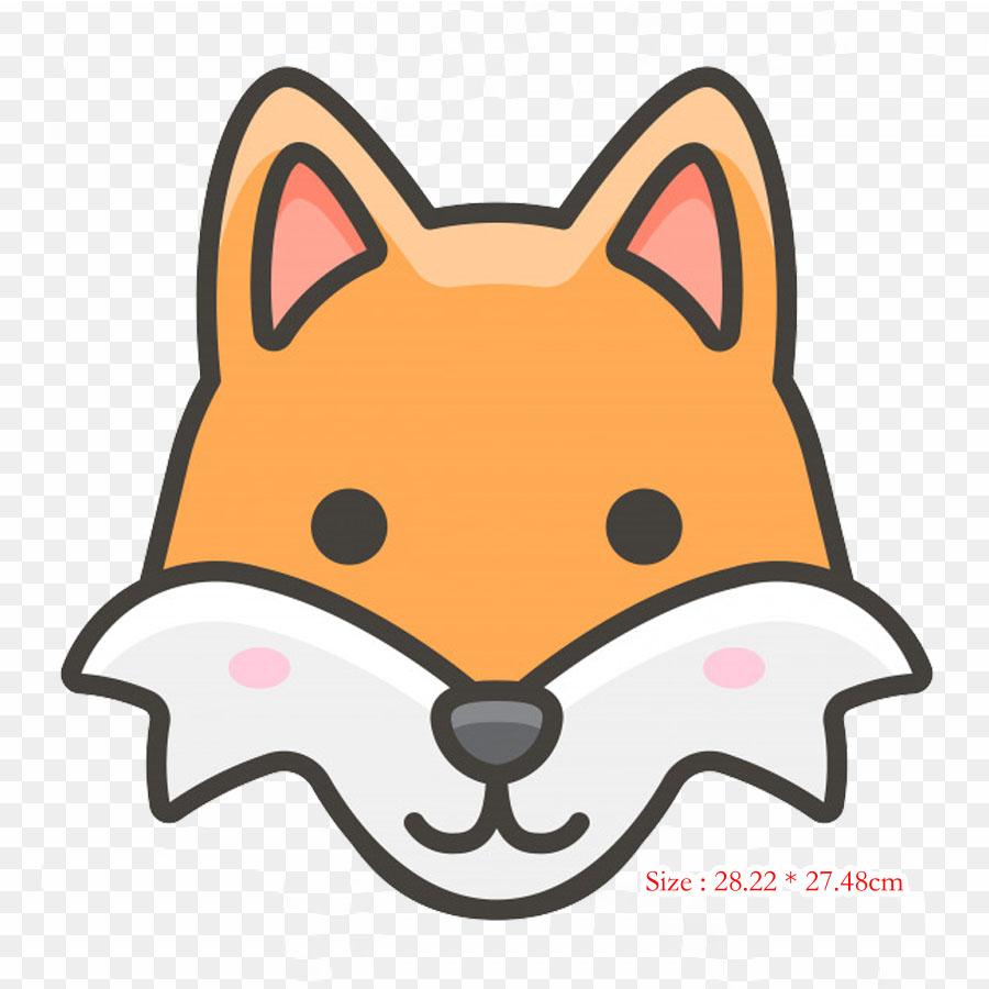 Cartoon Red Cat Iron On Heat Transfer Printing Vinyl Patches Sticker for Clothes DIY Appliques Washable Patches