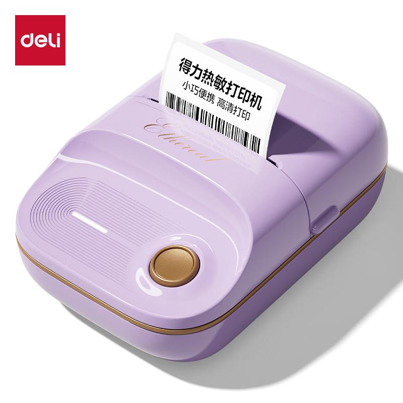 Deli Портативный Bluetooth термопринтер этикеток, штекер CN (адаптер в комплекте)