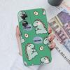 For OPPO A17 A17K Case Cute Avocado Dinosaur Soft Liquid Silicone Back Cover Cases For OPPOA17 A 17 17K CPH2477 Bumper Fundas