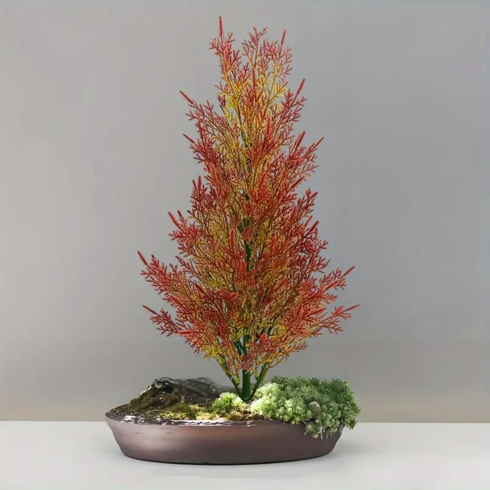 DIY Decor Gift Artificial Pine Tree Handmade Fake Pine Cypress Tree  Christmas Halloween Decoration