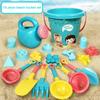 18 PCS Summer Beach Set Toys For Kids Digging Sand Plastic Bucket Watering Bottle Shovels Children Beach Water Game Toys Tools