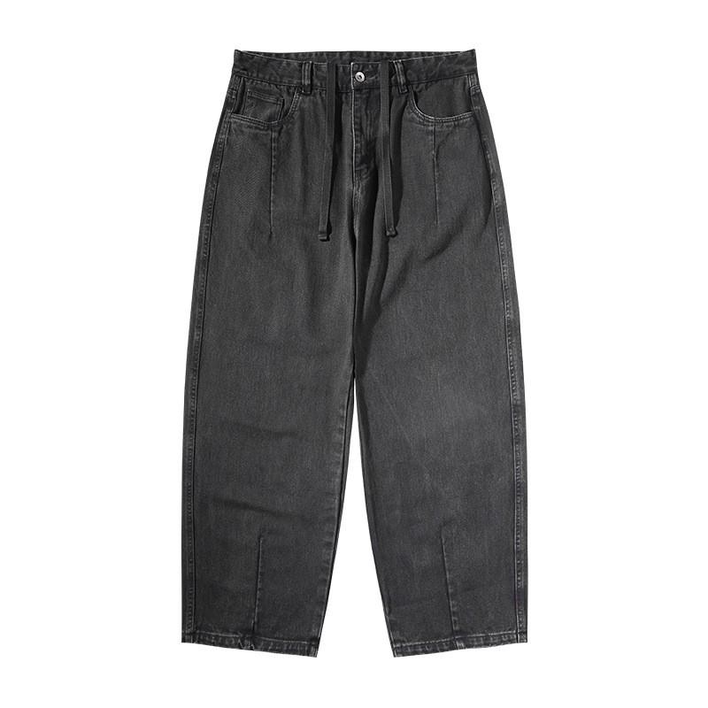 Mens Relaxed Fit Cargo Pants 2026 American Vintage Distressed Straight Leg Casual Trousers