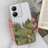 Для Vivo Y36 Y20 Y15S Y02 Y11 Y12 Y35 Y33s Y31 Y30 Y27 Чехол для телефона Задняя крышка Модный противоударный прозрачный мягкий силиконовый чехол из ТПУ для Vivo для мальчиков и девочек