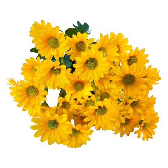 10 шт. искусственных маргариток, подсолнухов, реалистичных искусственных шелковых цветов, устойчивых к ультрафиолетовому излучению, для свадебной вечеринки, для внутреннего и наружного сада, двора, искусственных цветов, растений, украшений