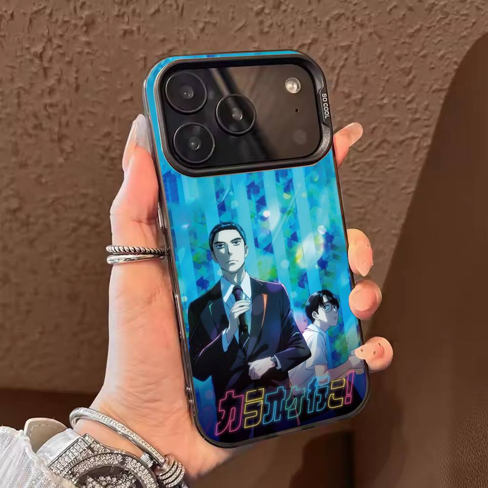 Аниме L-Пойдем в караоке Чехол для телефона Для iPhone 17,16,15,14,13,12,11,Pro Max,Plus Конфетный Серебристый Чехол