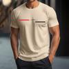 Funny 3D Letter Print T Shirt For Men Fashion Simplicity Style Short Sleeve Tops Casual O-neck Oversized T-shirt Breathable Tees