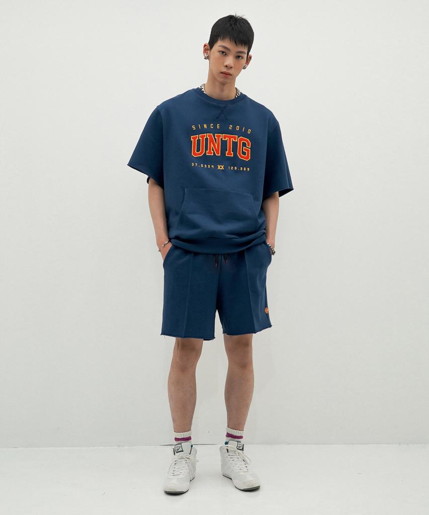 UNTAGE String Waist Jersey Sweat Shorts [Navy (Unisex)]_Utp-Sp07
