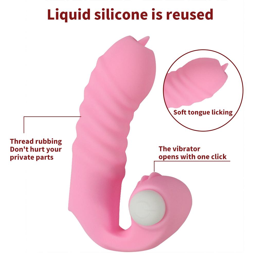 Чехол на палец, вибратор, массажер для лизания языка, секс-игрушки для женщин, точка G, оргазм, клитор, стимуляция пары, флирт, мастурбатор