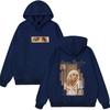 Худи с принтом Billie Eilish Happier Than Ever Унисекс Поп-певица Мерч с альбома Свитшот с капюшоном Портретный принт Повседневный Стритвир Топ для фанатов музыки