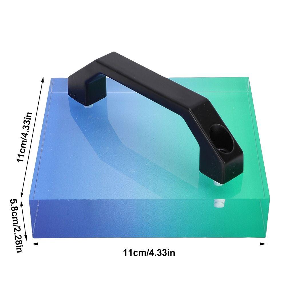 2 Pcs Acrylic Cooling Block With Handle Heat Press Cooling Tool Efficient HTV Cooling Block Craft