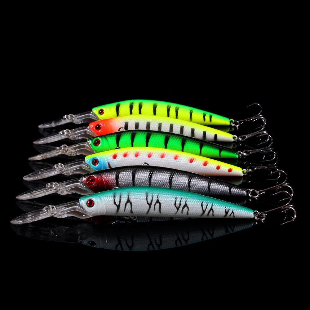 HENGJIA 1 шт., приманка для рыбалки на гольяна, реалистичная приманка для щуки, воблер, жесткая приманка с 3D-глазами, рыболовные снасти