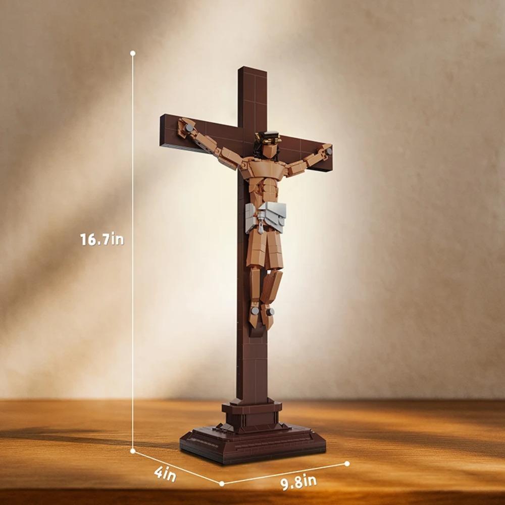 Good Friday Jesus Building Blocks Figures Model Creative Bricks Sets Toys for Kids Children Adult Gifts Desktop Ornament 588pcs