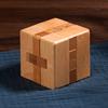 Luban Lock Puzzle Unlock Interlocking Wooden Brain Teaser for Adults Kids Logic Cube IQ Challenge Mind Game Education Gift