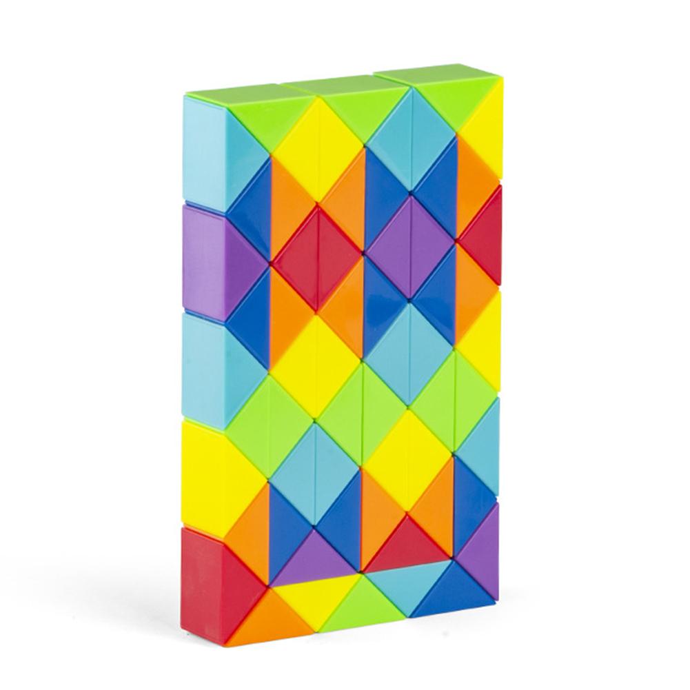 Dingsheng 24, 36, 48, 60, 72 сегментов, волшебное правило, змея, многоцветная 3D-игра-головоломка, куб, поворотный трансформируемый детский пазл