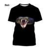 Cobra Series 3D Printed Men's Casual Short Sleeved T-shirt