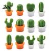 Metal Cabinet Magnets 6Pcs Potted Cactus Refrigerator Magnets, Mini Kitchen Fridge Small Magnet Magnet, Memos Notes Photos Holder, Decorative