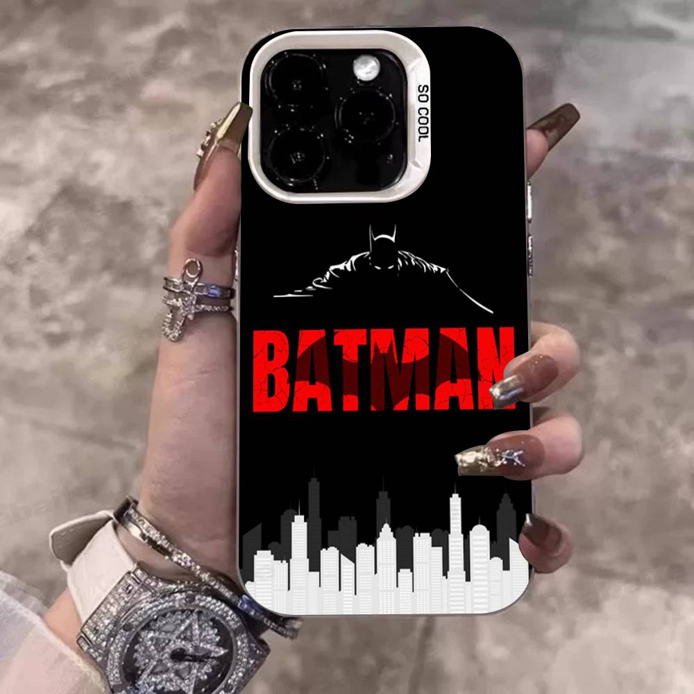 Чехол для телефона W-Batmans-r для iPhone 16 15 14 13 12 11 17 Pro Max Plus Цвет Серебристый Корпус