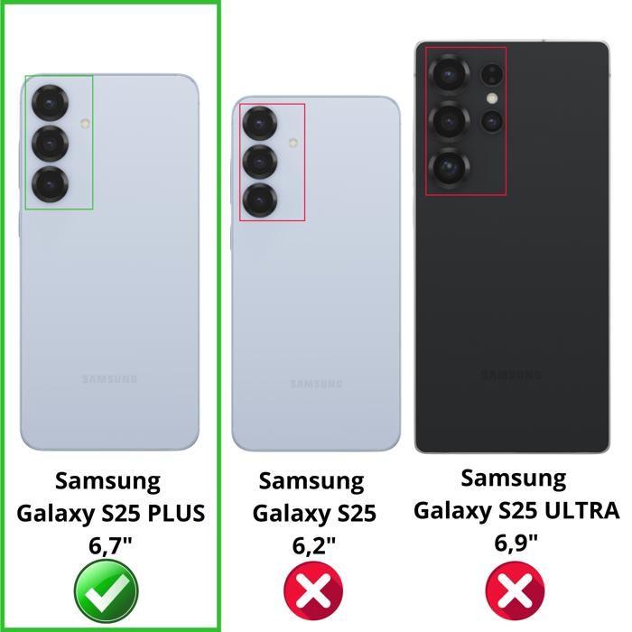 Чехол с магнитным кольцом для Samsung Galaxy S25 PLUS и 2 закаленных стекла - защитная пленка для экрана Phonillico®