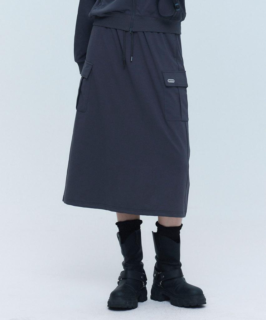 Outdoor Products Women'S Cargo Sweatskirt (Charcoal)