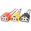High Quality H4 Three Holes Ceramic Wire Wiring Car Head Light Bulb Lamp Harness Socket Plug Hot Sale Auto H4 Connector Plug
