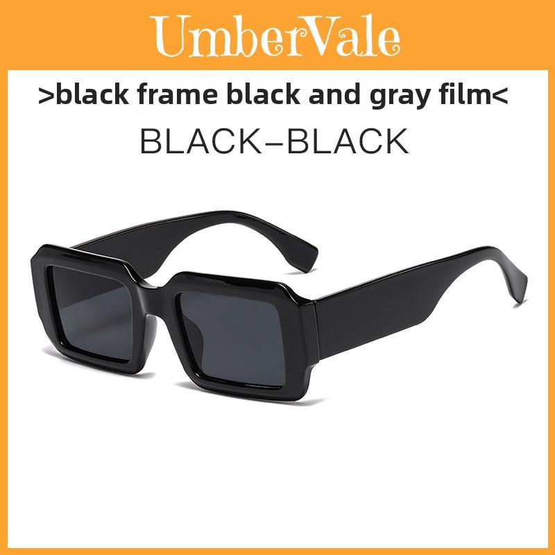 Minimalist Black Eyewear Square Glasses With Uv Protection For Casual And Urban Wear