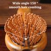 Double Sided Sandalwood Air Bag Comb Anti Static Scalp Massage Wood Comb Head Blood Circulation Nose Comb Brush Curly Hair