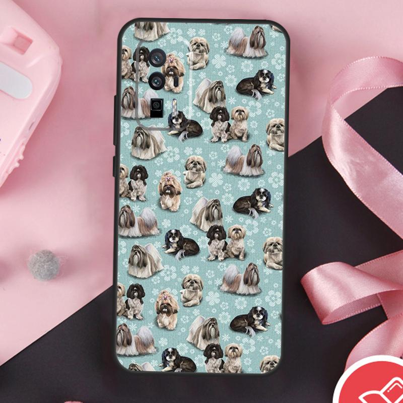 Мультяшный чехол для собаки Ши-тцу для Xiaomi 13 14 Ultra 11T 12T 13T Pro 12 Lite POCO X6 Pro F5 M6 X5 X3 F3 M5s F6