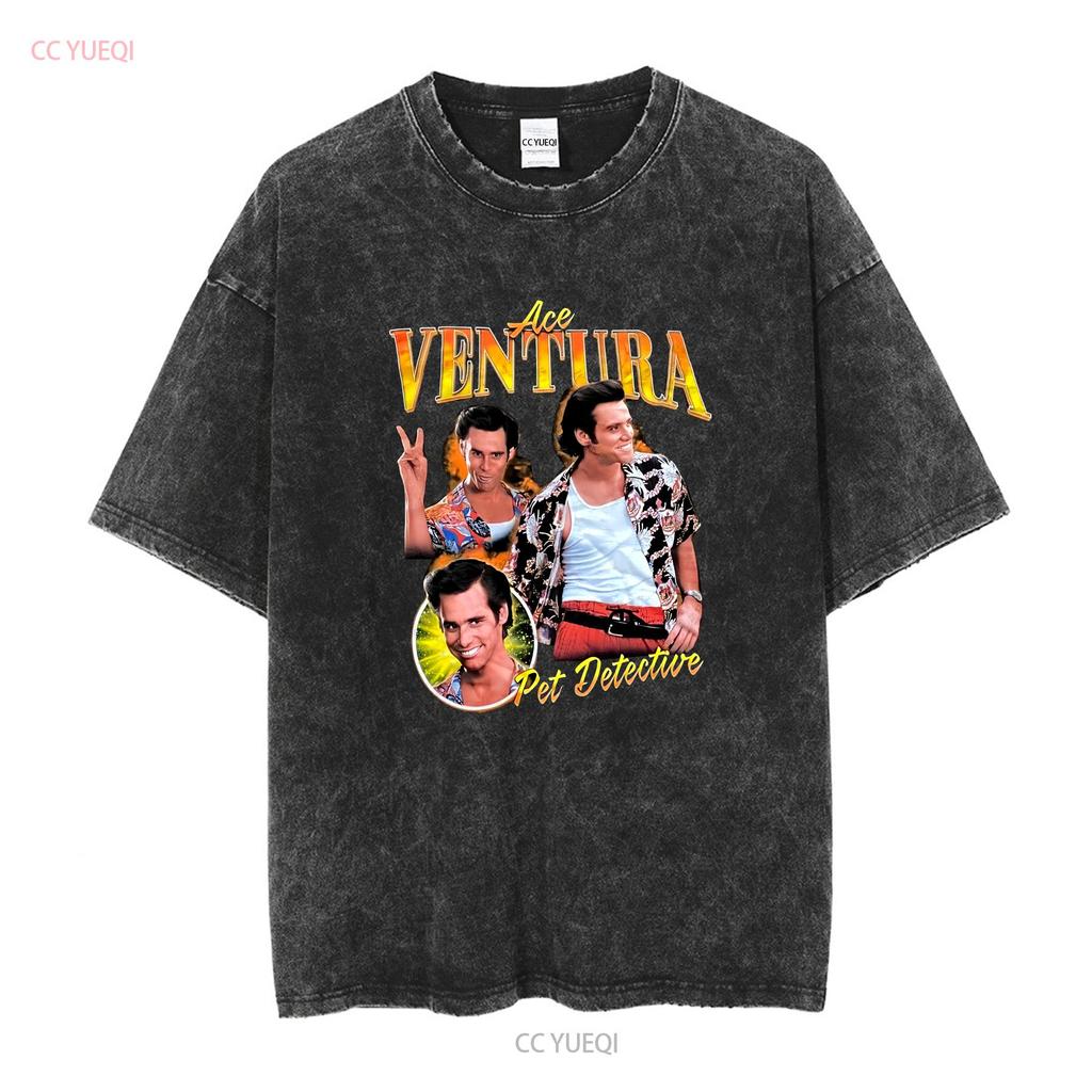 Футболка ACE VENTURA Pet Detective Черная Унисекс L Фильм с Джимом Керри Новая с биркой винтажная Стирка Стильная одежда Удобная Мода Унисекс