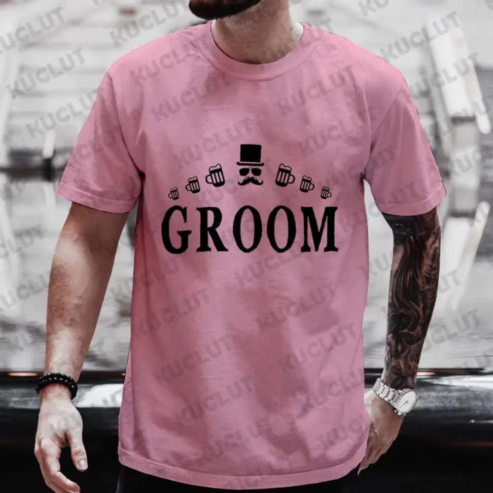 Groom Squad T Shirt Friends EVG Single Farewell Bachelor Party Tees Team Future Groom Wedding Tops Groomsman Best Man Streetwear