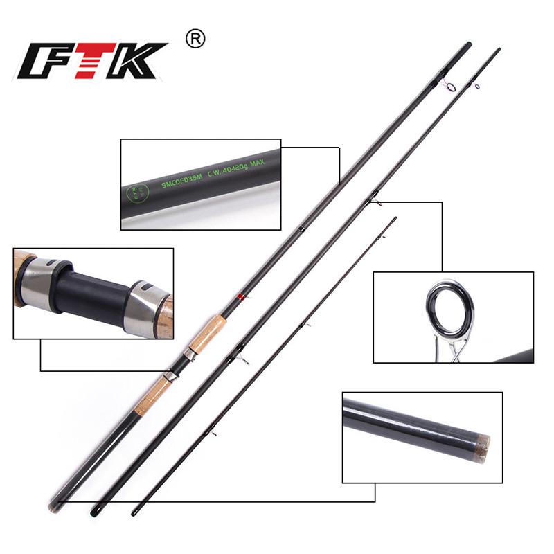 FTK 99% высокоуглеродистая фидерная удочка для спиннинга, стандартная 1,6 мм карповая палка, супер рыболовные снасти