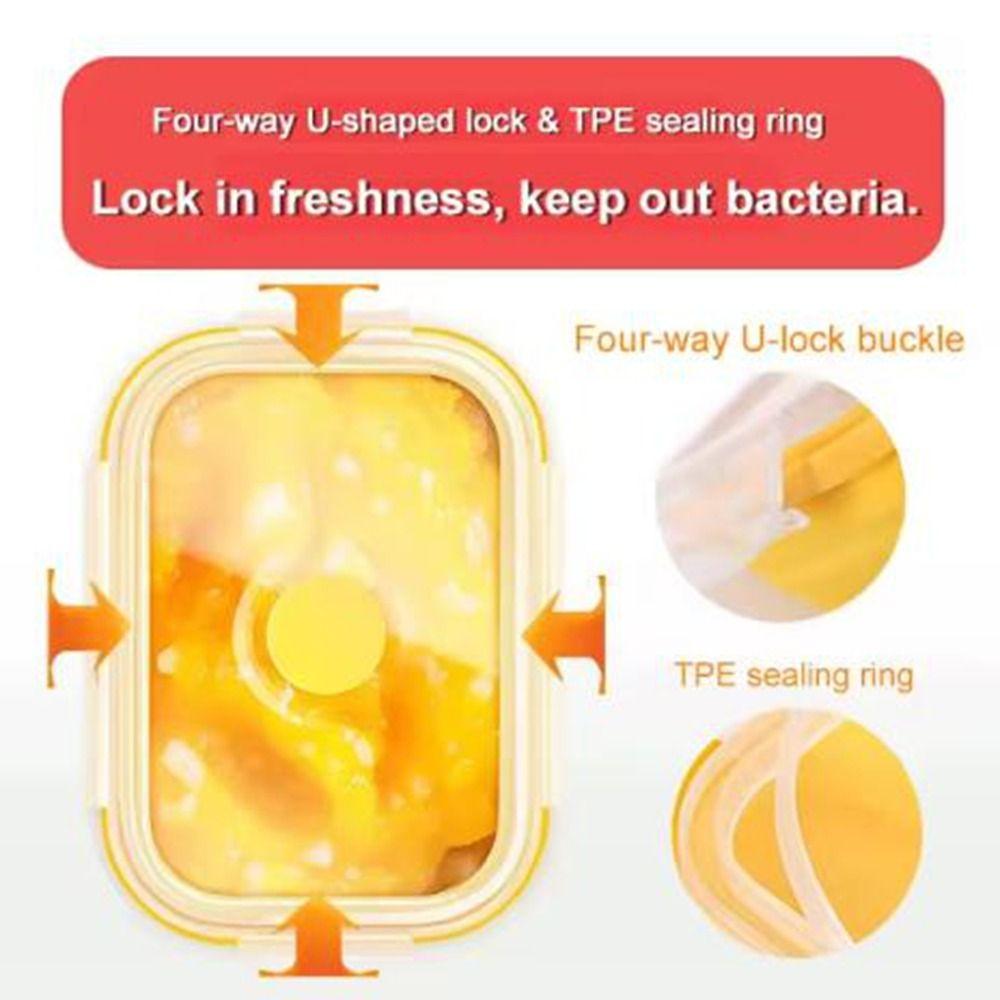 4 шт. 150 мл силиконовый контейнер для хранения еды герметичный детский контейнер для закусок для дома