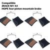 ZRACE M1 X2 / X4 / BR-002 Brake Metal Pads,Copper-Based Ceramic Pads, Cooling Brake Pads, ICE-TECH, with J02A/J03C/J04C/hope
