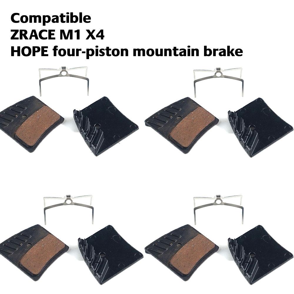 ZRACE M1 X2 / X4 / BR-002 Brake Metal Pads,Copper-Based Ceramic Pads, Cooling Brake Pads, ICE-TECH, with J02A/J03C/J04C/hope