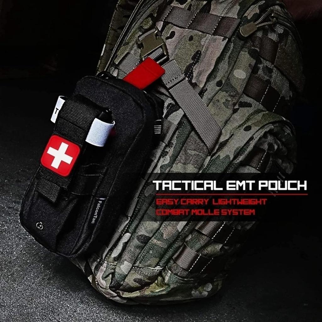 Аптечка первой помощи для выживания, со жгутом и сумкой для хранения, походные принадлежности для экстренных ситуаций на открытом воздухе, переносные медицинские сумки