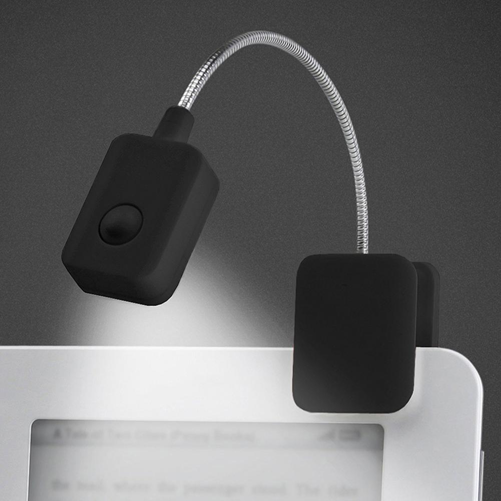 USB лампа для чтения, гибкая регулируемая шейная клипса на гибкой шее, дорожная лампа для чтения для Kindle E-Reader Kobo