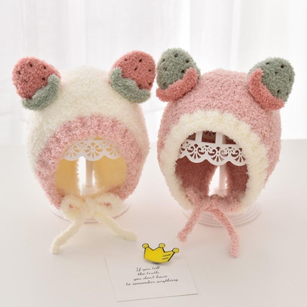 Warm Ear Protection Cap Fruit Ear Baby Hat Cute Sunscreen Hat Children