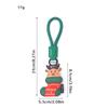 Green Strap Christmas Keychain Charm Cute Pendant Elk Key Ring Santa Claus Keychain  Luggage Tag