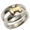 Used Ring Oramp H Motif EU#51 52 Silver925/K18 Yellow Gold 9.0g Silver Gold Combination