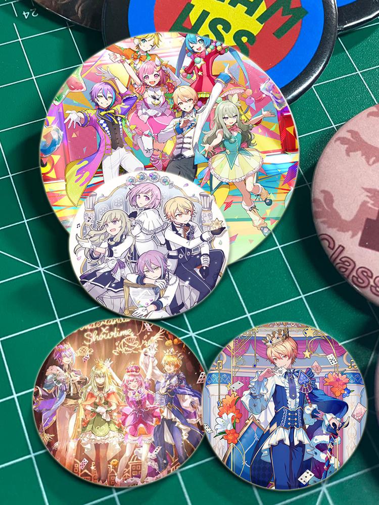 32/44/58 мм Project Sekai Wonderlands X Showtime Pin ручная работа брошь для одежды мультяшный косплей значок украшение на рюкзак ювелирные изделия подарок