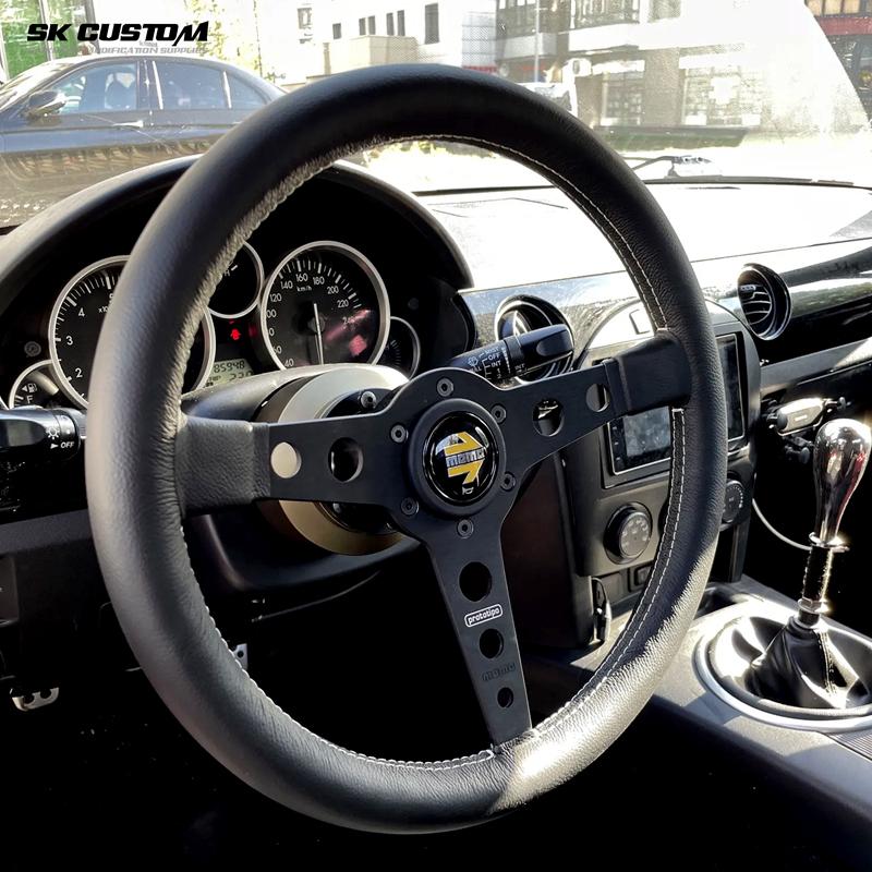 For Peugeot 206 307 408Steering Wheel Short Hub Adapter CNC Forged Aluminum Alloy Steering Wheel Base Boss Hub Car Modifications