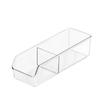 Clear Tea Bag Organizer 2 Divided Section Tea Packet Drawer Durable Tea Bag Holder  Fridge