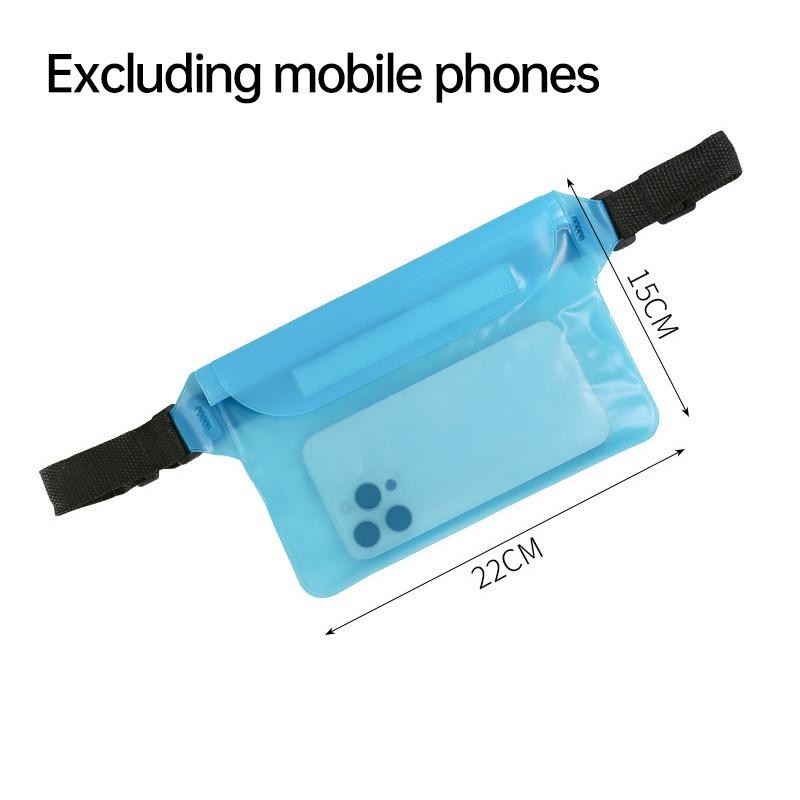Swimming Waterproof Bag Large Waterproof Waist Bag Mobile Phone Camera Waterproof Outdoor Sports Portable Transparent Bag