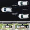 Автомобильное Зеркало Заднего Вида Нащелкивающееся HD Большой Угол Обзора Антизапотевающее Универсальное Антибликовое Широкоугольное Зеркало Белые Автоаксессуары Amagi